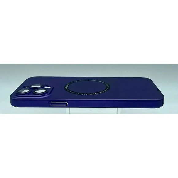 Magnetic Case For iPhone 14 Plus 13‎ Pro Max 6.7” Camera Lens Protection Purple - Picture 3 of 5